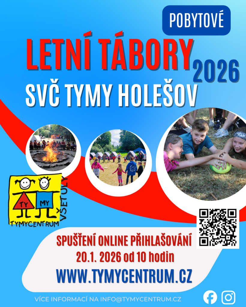 Online přihlašování na naše pobytové tábory