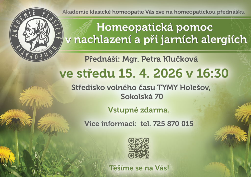 Homeopatická pomoc při nachlazení a při jarních alergiích