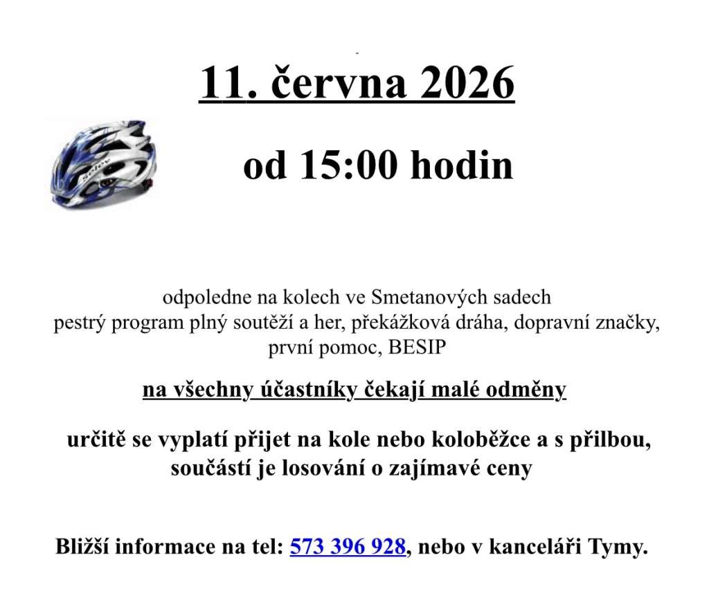 Na kolo jen s přilbou - červen
