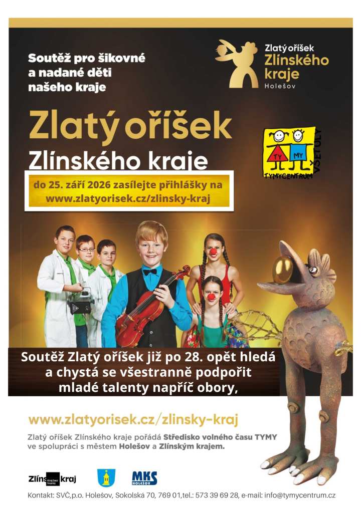 Zlatý oříšek Zlínský kraj 2026