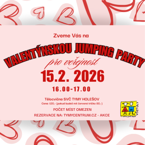 Valentýnská jumping party pro veřejnost
