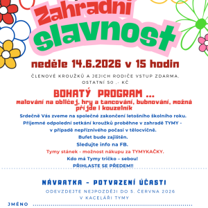 Zahradní slavnost - červen